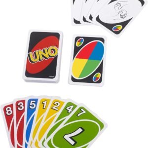 Uno Deluxe Card Game For With 112 Card Deck, Scoring Pad And Pencil, Kid Teen & Adult Game Night For 2 To 10 Players, Makes A Great Gift For 7 Year Olds And Up (50pcs)) - Image 5