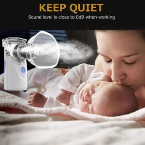 CGY Handheld Mesh Inhaler Automatic Inhalators for Adults and Children Mini Ultrasonic Humidifier for Home and Travel Use Mesh Inhalators with Masks and Mouthpieces (MOQ 50pcs) - Image 6