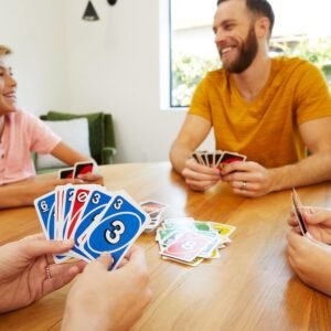 Uno Deluxe Card Game For With 112 Card Deck, Scoring Pad And Pencil, Kid Teen & Adult Game Night For 2 To 10 Players, Makes A Great Gift For 7 Year Olds And Up (50pcs)) - Image 2