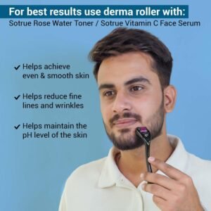 Sotrue Derma Roller For Hair Growth 1 mm with 540 Titanium Needles | Repairs Damaged Hair, Activates Hair Follicles | For Hair Fall & Hair Thickening | Easy to Use (MOQ 50pcs)) - Image 4