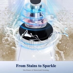 Electric Spin Scrubber, Cordless Cleaning Brush with 7 Replaceable Drill Brush Heads and 54 Inch Adjustable Extension Arm, Power Shower Scrubber for Bathroom, Kitchen, Floor, Tile, Tub (MOQ 50pcs) - Image 5